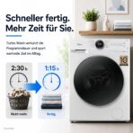 Midea MF200W80WB-14AS Waschmaschine, 8 kg, Energieeffizienzklasse A, Weiß – Bild 3