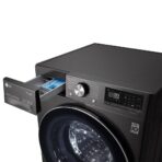 LG F6WV710P2S Waschmaschine, 10,5 kg, 1600 U/min, AI DD, TurboWash 360°, Steam, AquaLock, Schwarz - Image 3