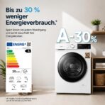 Midea MFV5EW100WBA30 Waschmaschine, 10 kg, BLDC Inverter Motor, Energieeffizienz A-30 %, Weiß - Image 2
