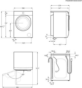 AEG Serie 6000 L6AMZ48FL Waschmaschine, 8 kg, ProSense Mengenautomatik - Image 10