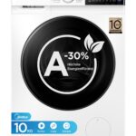 Midea MFV5EW100WBA30 Waschmaschine, 10 kg, BLDC Inverter Motor, Energieeffizienz A-30 %, Weiß