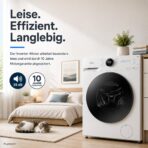 Midea MF200W80WB-14AS Waschmaschine, 8 kg, Energieeffizienzklasse A, Weiß – Bild 4
